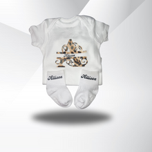 Load image into Gallery viewer, Baby Letter Onesie and Socks set
