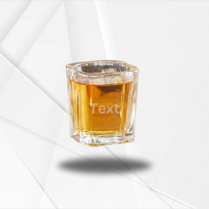 Etched Square Shot Glass